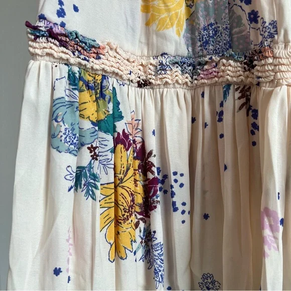 Free People - Tiered Tunic Top - Pink Floral - Size S - Picture 5 of 8